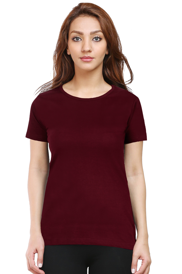 Women's MaroonT-Shirt - Premium Comfort & Classic Style